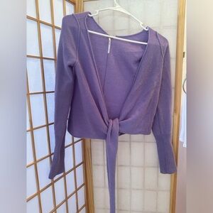 Free People Cashmere Wrap Sweater